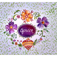 Garden. Projekt z dziedziny Trad, c i jna ilustracja użytkownika Fernanda Valiente - 12.11.2017