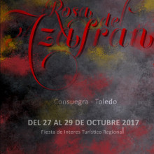Cartel Rosa del Azafran Consuegra. Un proyecto de Diseño gráfico de María García García de los Huertos - 13.11.2017