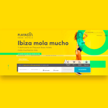 Web Playasol Ibiza Hotels . UX / UI, e Web Design projeto de Alex Blanco Asencio - 18.11.2017