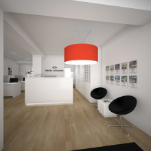 3D Oficinas Engel & Völkers. 3D, Arquitetura de interiores, e Design de interiores projeto de Sergio Fernández Moreno - 18.10.2014