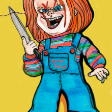 CHUCKY. Painting project by Paola Cubillos - 11.14.2017