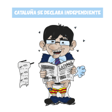 Este es mi proyecto final del curso sobre el humor gráfico con un pequeño resumen ilustrado sobre todo lo que rodea la "independencia" de cataluña, espero que os guste.. Comic project by patricufer - 11.15.2017
