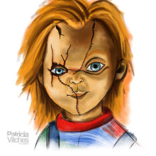 Ilustración Chucky. Un proyecto de Ilustración tradicional de Patricia Vilches - 15.11.2017