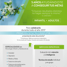 Flyer Atenea Psicología . Projekt z dziedziny Projektowanie graficzne użytkownika Patricia Vilches - 15.11.2017