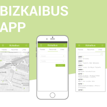 Bizkaibus app. Web Design project by Haizea Dobaran Montes - 11.16.2017