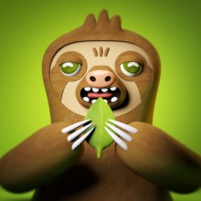 Sloth. Character Design project by Andrés Gómez - 11.18.2017