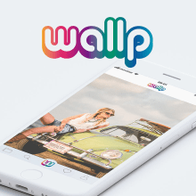 wallp :: Logo + app interface design. Web Design project by David Thomas Castrillo - 11.20.2017