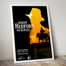Robert Redford [Cartel]. Graphic Design, and Vector Illustration project by Gabriel Cronauer - 01.15.2016