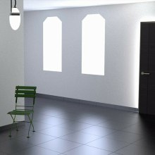 Test 3D luces en sala interior con Blender. Un proyecto de 3D de Fco Javier Morón Vázquez - 22.11.2017