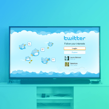 Twitter App para Smart TV. UX / UI, Arquitetura da informação, Design de informação, e Design interativo projeto de Andres Rigo - 22.11.2017