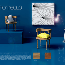 TOMBOLO - silla de madera maciza. Un proyecto de Diseño, creación de muebles					 y Diseño industrial de Ivanka Moravová - 30.10.2016