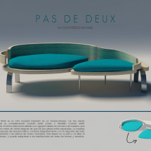 PAS DE DEUX - sofá modular . Un proyecto de Diseño, creación de muebles					 y Diseño industrial de Ivanka Moravová - 10.02.2017
