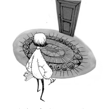 Ilustraciones para Coraline de Neil Gaiman. Traditional illustration, and Editorial Design project by Kry García - 11.01.2017
