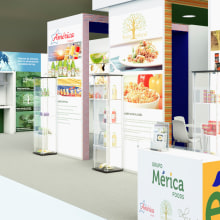 Stand Mérica foods. 3D, Interior Architecture & Interior Design project by Toni Ortin - 11.23.2017