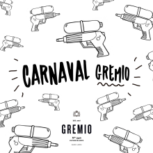 Carnaval Gremio. Design gráfico, e Colagem projeto de Sofia Hornung - 25.11.2017