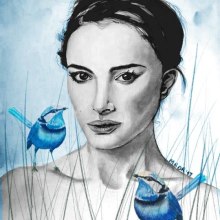 Mi Proyecto del curso: Retrato ilustrado en acuarela: Natalie. Artes plásticas projeto de María Belén De Rienzo - 27.11.2017