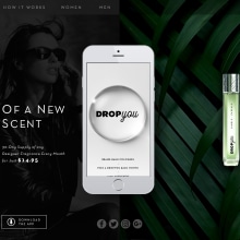 Naming, branding y diseño web para una startup dedicada a vender mini fragancias para cada mes del año.. Un proyecto de Diseño Web de Marc Cardona Durà - 27.11.2017