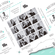 Invitación boda. Een project van Grafisch ontwerp y Packaging van Marta Vallès - 28.11.2017