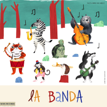 La Banda. Traditional illustration project by Manuela Montoya Escobar - 11.28.2017