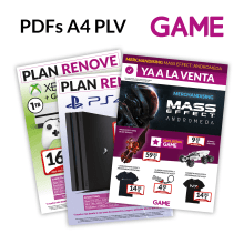 PDFs A4 PLV GAME. Un proyecto de Diseño gráfico de Fernando Escolar López-Roso - 29.11.2017