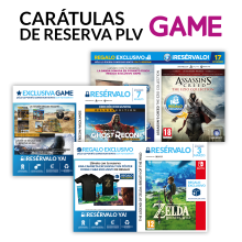 Carátulas de Reserva PLV GAME. Graphic Design project by Fernando Escolar López-Roso - 11.29.2017