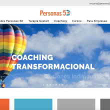 Web de Personas 5D. Br, ing, Identit, Creative Consulting, Graphic Design, Web Design, Cop, and writing project by Marian Jimenez-P - 11.30.2017