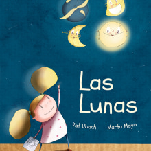 Las lunas. Traditional illustration, Editorial Design, and Multimedia project by Marta Mayo Martín - 11.30.2017