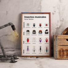 Musical Insects. Un proyecto de Diseño de iconos de Núria Teixidor - 30.03.2017