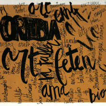 ORTUBIA Y LAS PALABRAS. Fine Arts, and Screen Printing project by Juanjo Ortubia - 11.30.2017