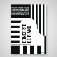 Concierto de piano. Editorial Design, and Graphic Design project by Gonzalo Ballesteros - 08.01.2016