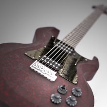Diseño original de guitarra "El Toro". 3D, and Product Design project by Juan Pablo Ayala Alfonso - 07.20.2017