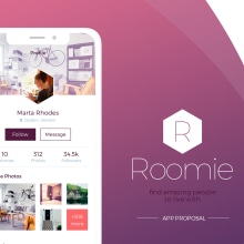 Roomie App. UX / UI, Design interativo, e Web Design projeto de JuanManuel SB - 01.12.2017