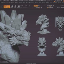 Dragon Rocoso . Un proyecto de 3D y Diseño de personajes de Carlos Villarreal - 06.12.2017