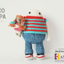 Coco and Pipa, story of two friends. Un proyecto de Diseño de personajes, Diseño de juguetes y Pattern Design de Maria Sommer - 06.12.2017