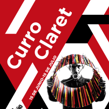 Ficticio de cartel exposición Curro Claret. Un proyecto de Diseño gráfico de Sergio Alvarez - 07.12.2017