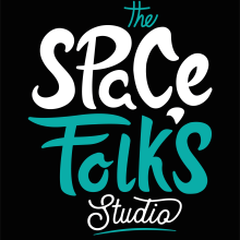 The Space Folk's Studio . Projekt z dziedziny Br, ing i ident, fikacja wizualna i Grafika wektorowa użytkownika Gar Dominguez Aguilar - 08.12.2017