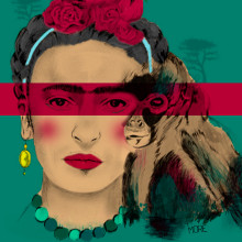 Frida Khalo. Un proyecto de Ilustración tradicional y Bellas Artes de María RG - 09.12.2017
