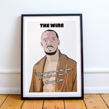 Diseño de póster sobre la serie The Wire. Un proyecto de Diseño, Ilustración tradicional, Diseño gráfico e Ilustración vectorial de Javi Rodríguez - 12.12.2017