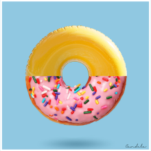 Pop Art Doughnut. Design, Traditional illustration, and Photograph project by candela8 - 12.12.2017