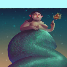 Sirena. Projekt z dziedziny Trad, c, jna ilustracja i Projektowanie postaci użytkownika Josh Merrick - 13.12.2017