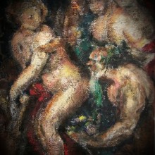Mi Rubens sobre alfombra! ( Acrílico sobre alfombra/tapete). Painting project by gemalbi19 - 12.13.2017