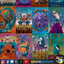 Mi Proyecto del curso: Pinceles y pixeles: introducción a la pintura digital en Photoshop. Design, Ilustração tradicional, Pintura, e Comic projeto de Boris Zarate - 14.12.2017