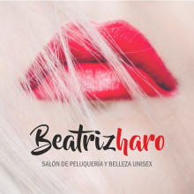 Logotipo Beatrizharo Salón de peluquería. Design, and Art Direction project by Carmen Montiel Ramón - 12.14.2017