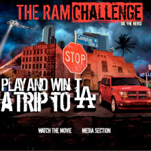 DODGE  ​The ram Challenge games Belgium / Brussels  Contracted by Walkingmen  Creating a visually attractive urban style world game for DODGE cars. Design de jogos projeto de Jacques Aesdonck - 20.12.2013