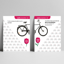 Bicycle´s promo flyer. Advertising, Br, ing, Identit, Graphic Design, Marketing, Pattern Design, and Vector Illustration project by madithings - 12.21.2017