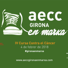Vinilo Bus "IV Cursa Contra el Càncer Girona en Marxa". Un proyecto de Diseño, Ilustración tradicional, Multimedia y Lettering de Adrià Salido Zarco - 22.12.2017