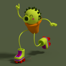 Roller Cactus. 3D project by Hector Carrasquilla - 01.05.2018