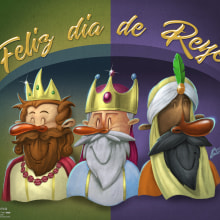 Feliz día de Reyes!. Un proyecto de Ilustración tradicional de Martin Mariano Hernandez Tena - 08.01.2018