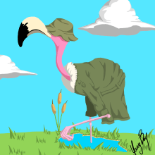 flamingo. Un proyecto de Ilustración tradicional de Sergi Rovira Braulio - 09.01.2018