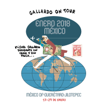 La semana que viene en México DF por 11 días. Comic project by Miguel Gallardo - 01.12.2018